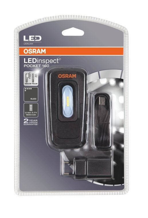 Osram Ledil204 Ledinspect Pocket 160 Genopladelig Lygte