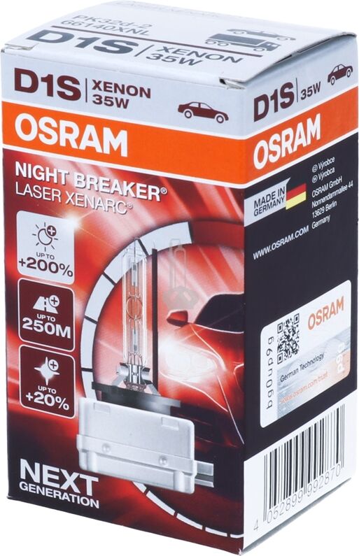 Osram 66140xnl D1s Xenarc Night Breaker Laser 35w Pk32d-2