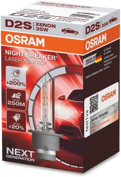 Osram 66240xnl D2s Xenarc Night Breaker Laser 35w P32d-2