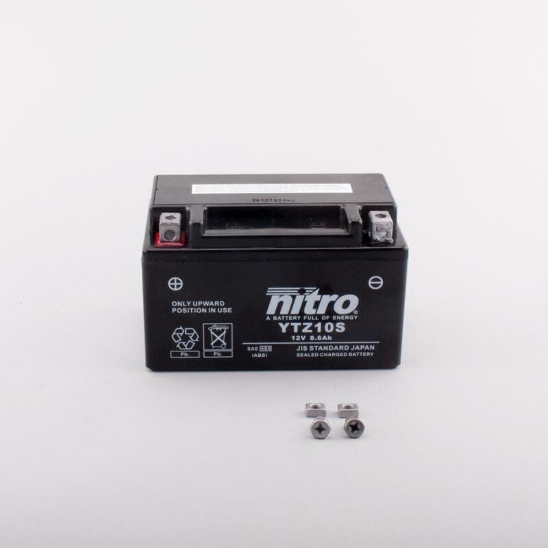 Nitro Ytz10s - 12v Atv/mc/snøscooter Batteri 12v, 8.6ah, 150x87x93, Forsegl. Agm Gel