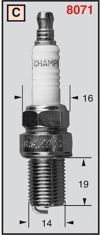 Champion Świeca Zapłonowa Rc9yc4 Oe039