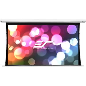 Motorleinwand Elite Screens Saker Tab Tension - CineGrey 5D - 298,9 x 168,1 - 16:9 Vorlauf 25 cm