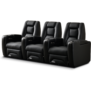 Dreamscreen Cineseat Promotor V4 Motorisert Recliner 3-Seter Leather Sort