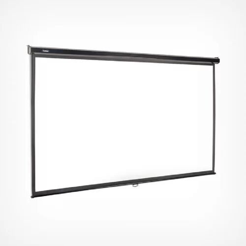 VonHaus White 305cm H x 147cm W Manual Projection Screen VonHaus  - Size: 76cm H X 120cm W X 66cm D