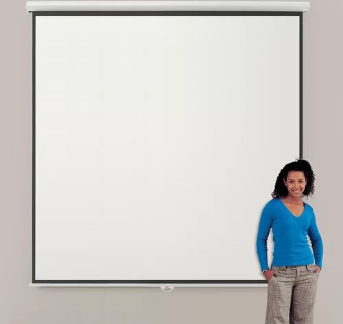 Symple Stuff Eyeline Manual Projection Screen Symple Stuff Viewing Area: 240cm H x 240cm W - Square 1:1 120cm H x 150cm W