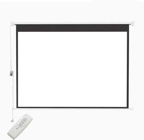 Symple Stuff Borkholder White Electric Projection Screen Symple Stuff Size: 152cm H x 203cm W x 13cm D  - Size: 183cm H x 244cm W x 13cm D