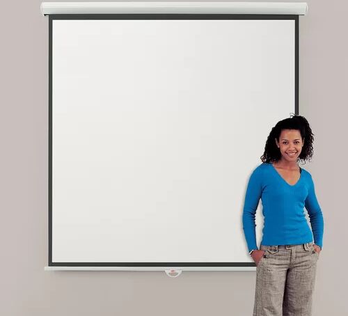 Symple Stuff Eyeline Manual Projection Screen Symple Stuff Viewing Area: 180cm H x 180cm W - Square 1:1 120cm H x 240cm W