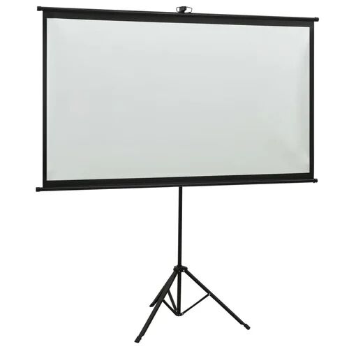 Symple Stuff Arpiar White Portable Projection Screen Symple Stuff 34cm H X 81cm W X 34cm D