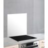 WENKO Küchenrückwand »Unifarben«, (1 tlg.), unifarbene Glasrückwand  weiß  B/H: 60 cm weiß