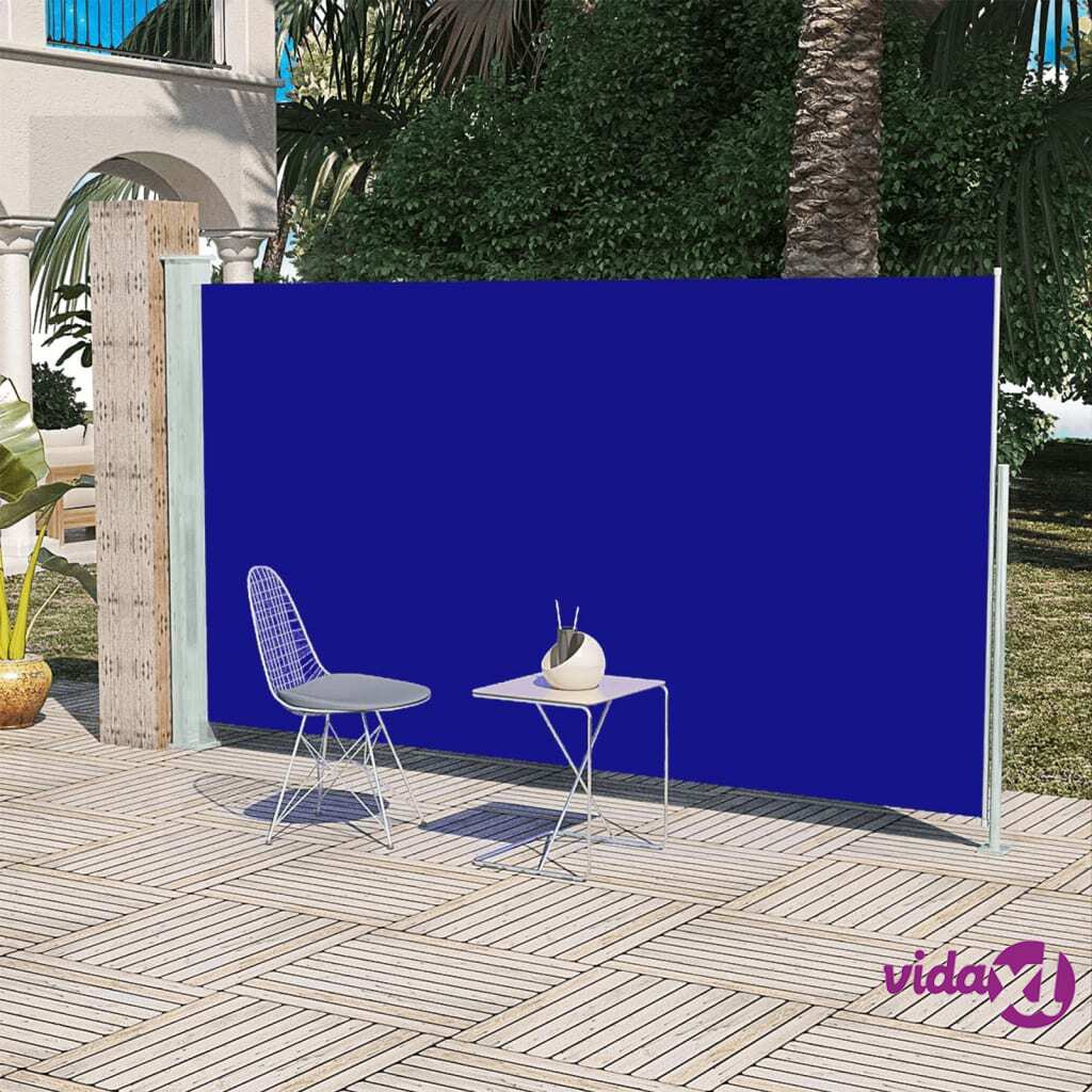 vidaXL Patio Terrace Side Awning 180 x 300 cm Blue