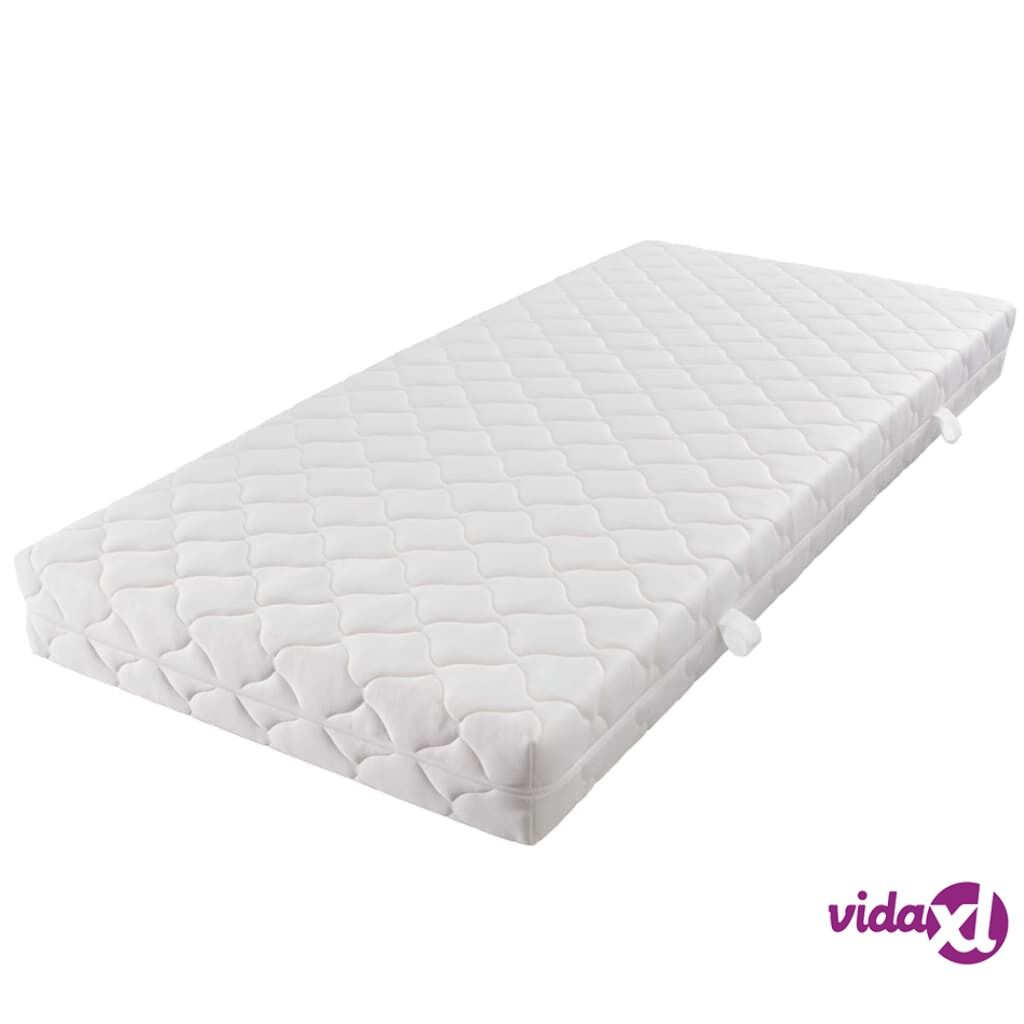 vidaXL Mattress with a Washable Cover 187x137x17 cm