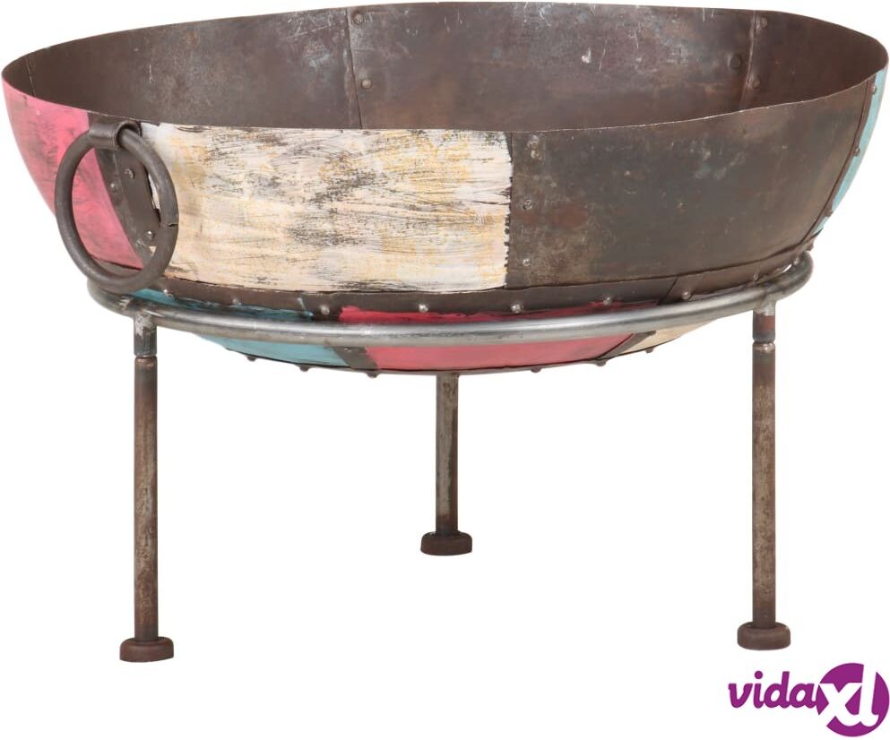 vidaXL Colourful Rustic Fire Pit Ø 60 cm Iron