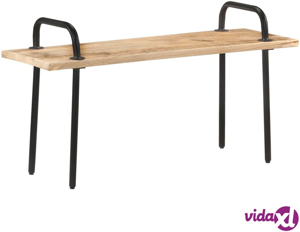 vidaXL Bench 110 cm Rough Mango Wood