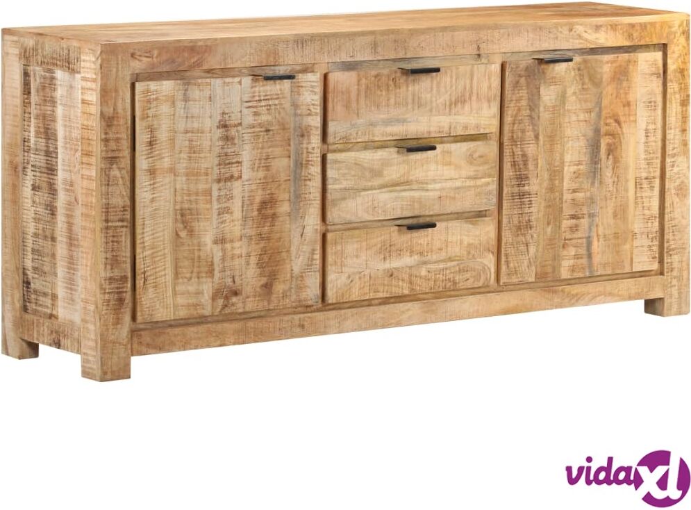 vidaXL Sideboard 175x40x75 cm Rough Mango Wood