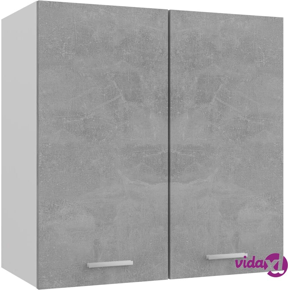 vidaXL Hanging Cabinet Concrete Grey 60x31x60 cm Chipboard