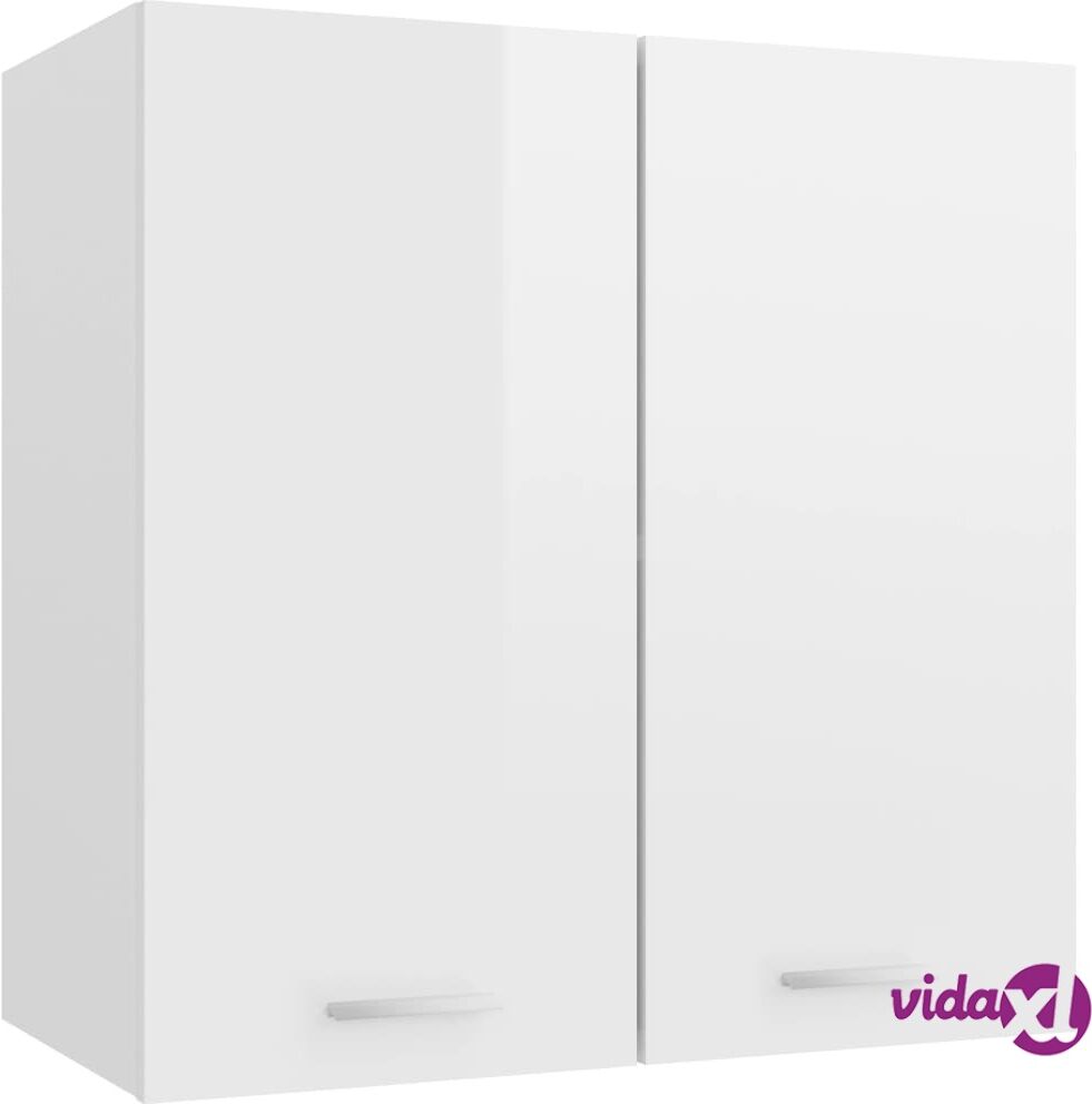 vidaXL Hanging Cabinet High Gloss White 60x31x60 cm Chipboard