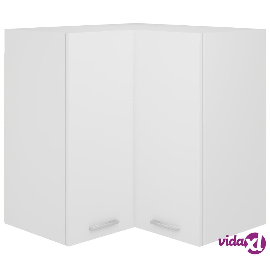 vidaXL Hanging Corner Cabinet White 57x57x60 cm Chipboard