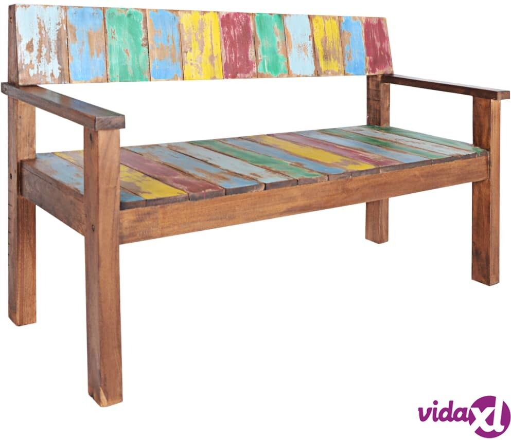 vidaXL Bench 115 cm Solid Reclaimed Wood