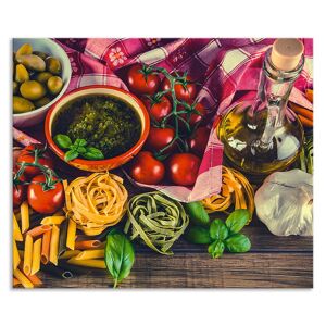 Artland Küchenrückwand »Italienisch mediterrane Lebensmittel«, (1 tlg.), Alu... bunt Größe