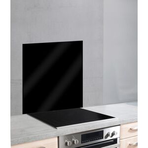 WENKO Küchenrückwand »Unifarben«, (1 tlg.), unifarbene Glasrückwand schwarz Größe