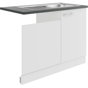 OPTIFIT Spülenschrank »Bella«, Breite 110 cm, für teilintegrierten... weiss/weiss-anthrazit Größe