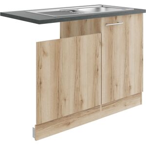 OPTIFIT Spülenschrank »Bella«, Breite 110 cm, für teilintegrierten... wildeiche/wildeiche-anthrazit Größe