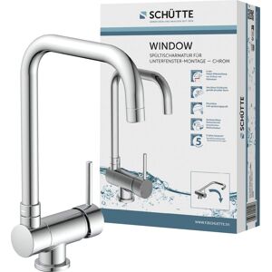 Schütte Spültischarmatur »WINDOW«, Wasserhahn Unterfenstermontage, 360°... Chrom Größe