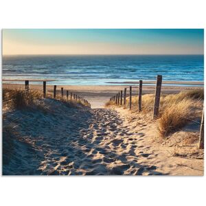 Artland Küchenrückwand »Weg zum Nordseestrand Sonnenuntergang«, (1 tlg.), Alu... naturfarben Größe