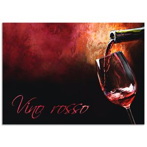 Artland Küchenrückwand »Wein - Rotwein«, (1 tlg.), Alu Spritzschutz mit... rot Größe