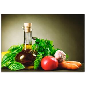 Artland Küchenrückwand »Gesundes Gemüse und Gewürze«, (1 tlg.), Alu... grün Größe