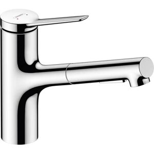 Hansgrohe Zesis M33 Einhebel-Küchenarmatur 150 mit Ausziehbrause, 2 Strahlarten, Schlauchbox (sBox)