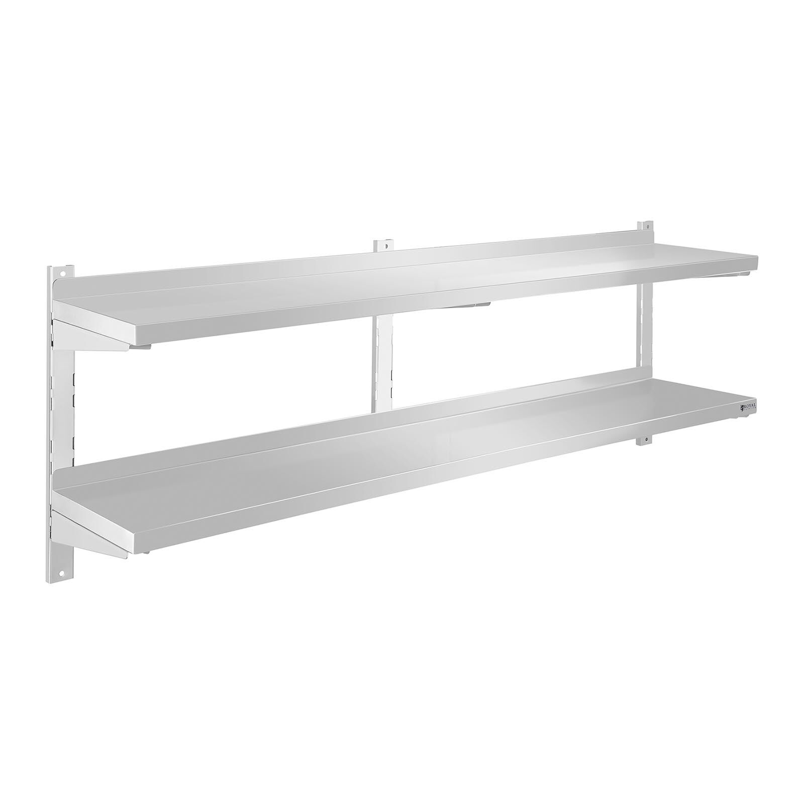 Royal Catering Wandbord - 2 Ablagen - 160 cm