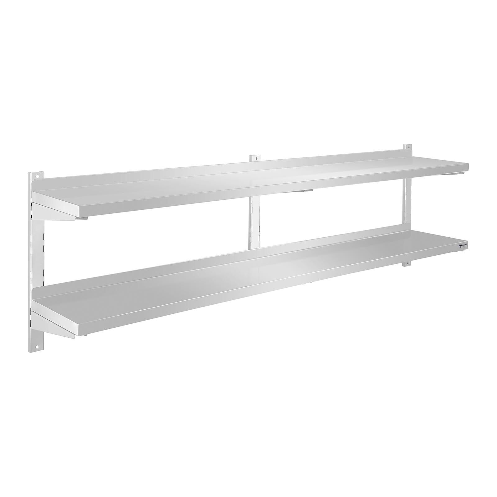 Royal Catering Wandbord - 2 Ablagen - 180 cm