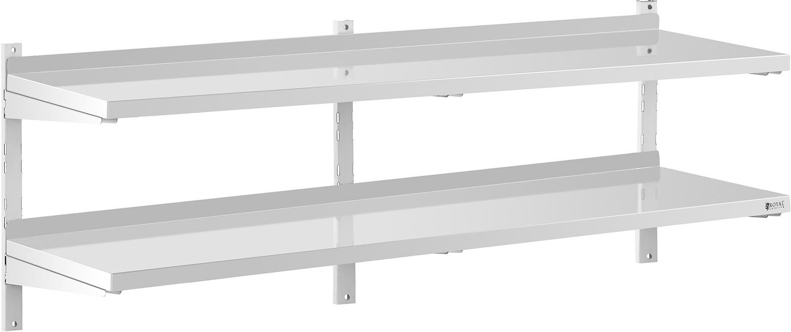 Royal Catering Wandbord - 2 Ablagen - 40 x 180 cm