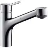 Hansgrohe Talis M52 Einhebel-Küchenmischer 170, Ausziehbrause, 2jet Talis M52 H: 22,4 Ausladung: 22,2 cm chrom 32841000