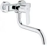 Grohe Eurostyle C Spültisch-Wandbatterie Eurostyle Cosmopolitan Einhandmischer für Wandmontage Ausladung: 27,8 cm 33982002