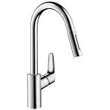 Hansgrohe Focus M41 Einhebel-Küchenmischer 240, Ausziehbrause, 2jet Focus M41 H: 40,6 Ausladung 22 cm edelstahl finish 31815800