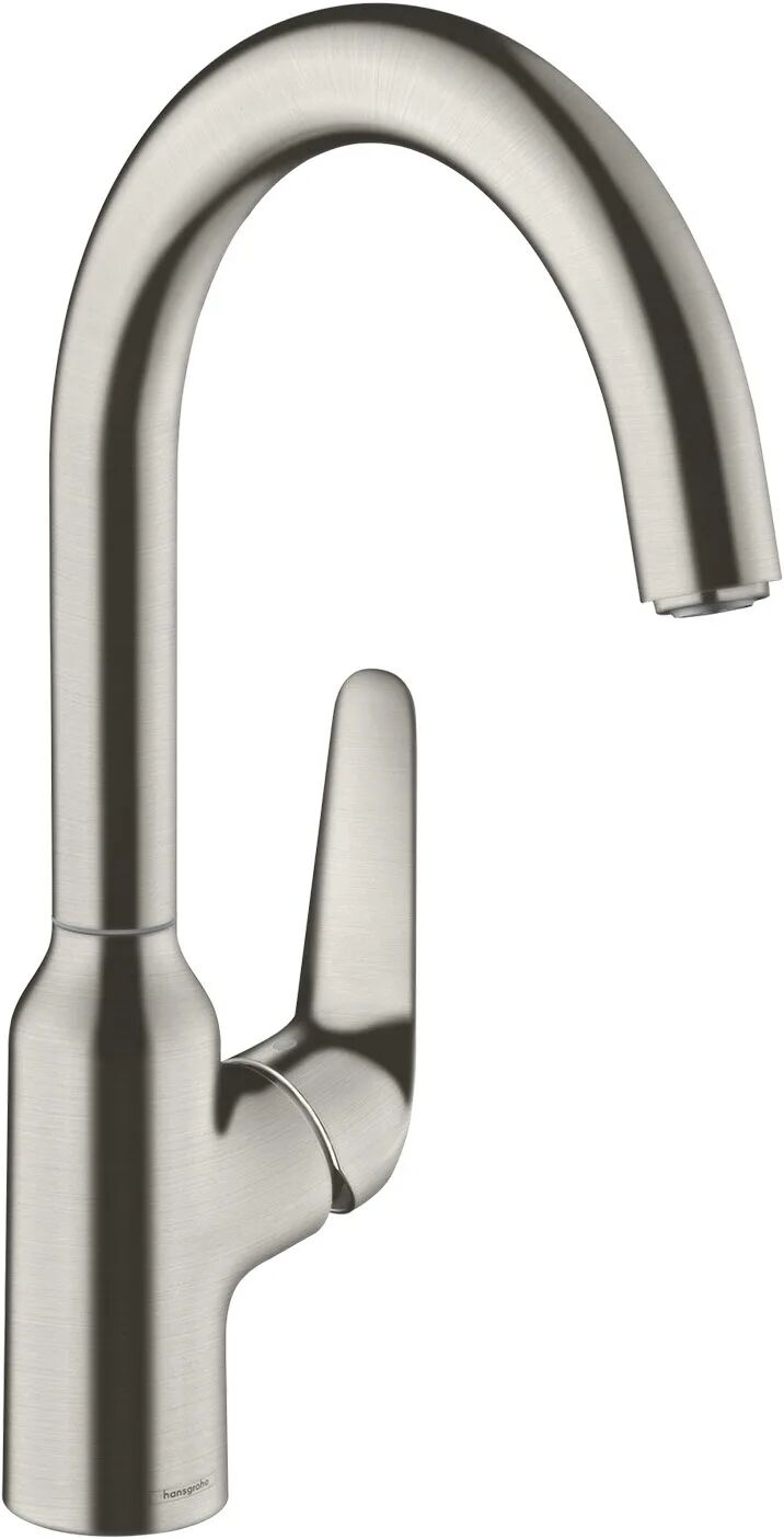 Hansgrohe Focus M42 Einhebel-Küchenmischer 220, 1jet Focus M42 H: 34,8 Ausladung: 19,2 cm edelstahl finish 71802800