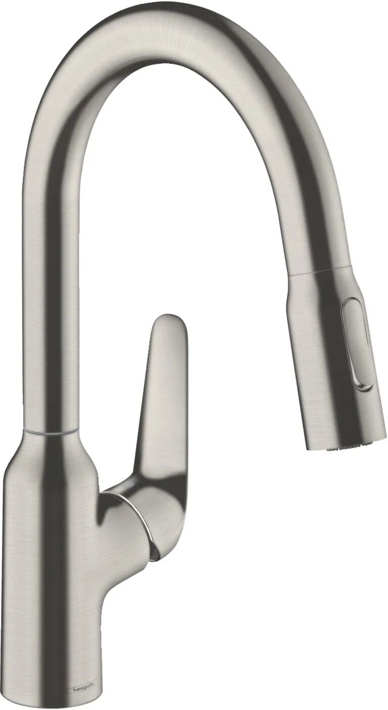 Hansgrohe Focus M42 Einhebel-Küchenmischer 180, Ausziehbrause, 2jet, sBox Focus M42 H: 36,4 Ausladung: 20,7 cm edelstahl finish 71821800