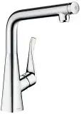 Hansgrohe Metris Select M71 Einhebel-Küchenmischer 320, 1jet Metris Select M71 H: 36,5 Ausladung: 25,7 cm chrom 14883000