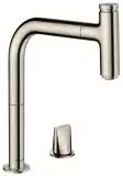 Hansgrohe Metris Select M71 2-Loch Einhebel-Küchenmischer 200, Ausziehauslauf, 1jet, sBox Metris Select M71 H: 32 Ausladung: 22,1 cm edelstahl finish