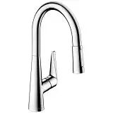 Hansgrohe Talis M51 Einhebel-Küchenmischer 200, Ausziehbrause, 2jet Talis M51 H: 40 Ausladung: 21,3 cm chrom 72813000