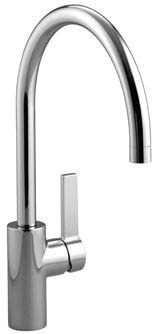 Dornbracht Tara Ultra Spültisch-Einhebelmischer 33826875-06 mit Spülbrausegarnitur, Ausladung 240 mm, platin matt