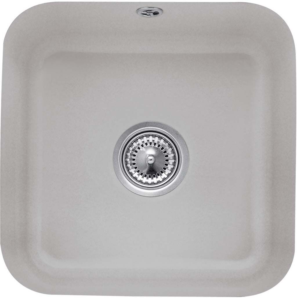 Villeroy und Boch Unterbauspüle 670302KR mit Ablaufgarnitur, Exzenterbetätigung, Befestigungssatz, Crema