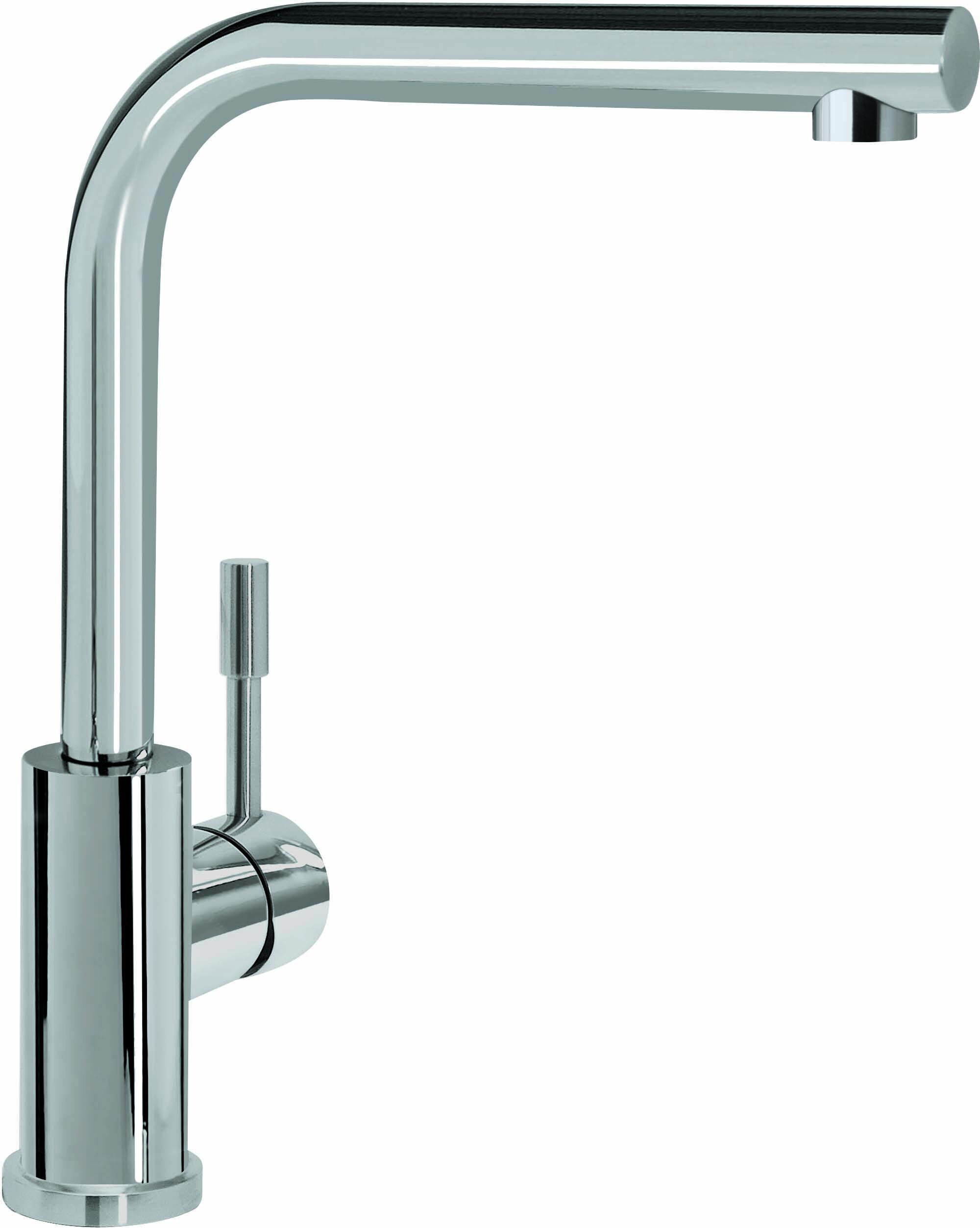 Villeroy und Boch Küchenarmatur Modern Steel 966801LE 14 l/min, flexible Anschlussschläuche, Edelstahl massiv poliert