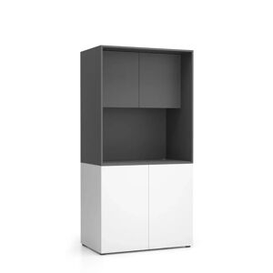 PLAN Büroküche NIKA ohne Ausstattung 1000 x 600 x 2000 mm, Graphit