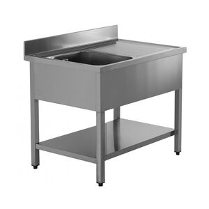 Inox E Inox GastroHero Spültisch ECO 10x7 mit 1 Becken links