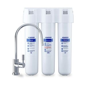 Aquaphor Aquaphor Aktivkohle-System - für Wasser - dreistufig - 2,5 l/min - inkl. Wasserhahn
