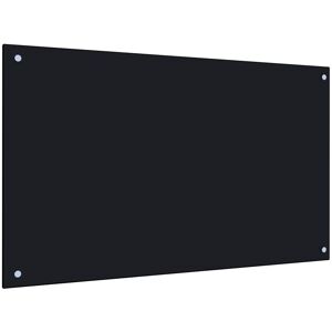 BONNEVIE Küchenrückwand Schwarz 100x60 cm Hartglas vidaXL525001