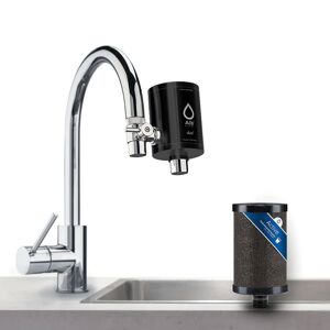Blaufaktor GmbH & Co. KG Alb Filter Duo Active Trinkwasserfilter für den Wasserhahn, (schwarz)